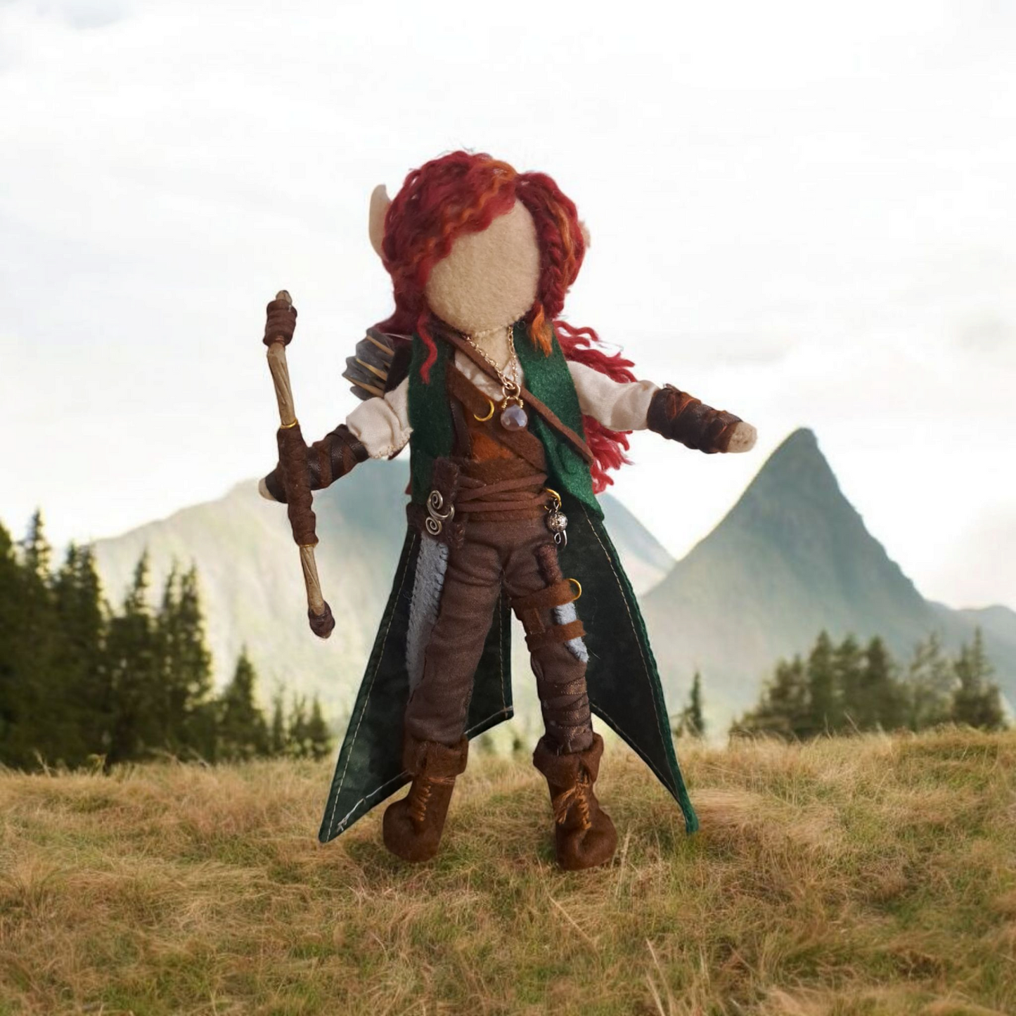 Rogue Theif doll, OOAK One of a kind mixed media art doll, fantasy art doll, Warrior woman, Fabric art doll, Fantasy figurine