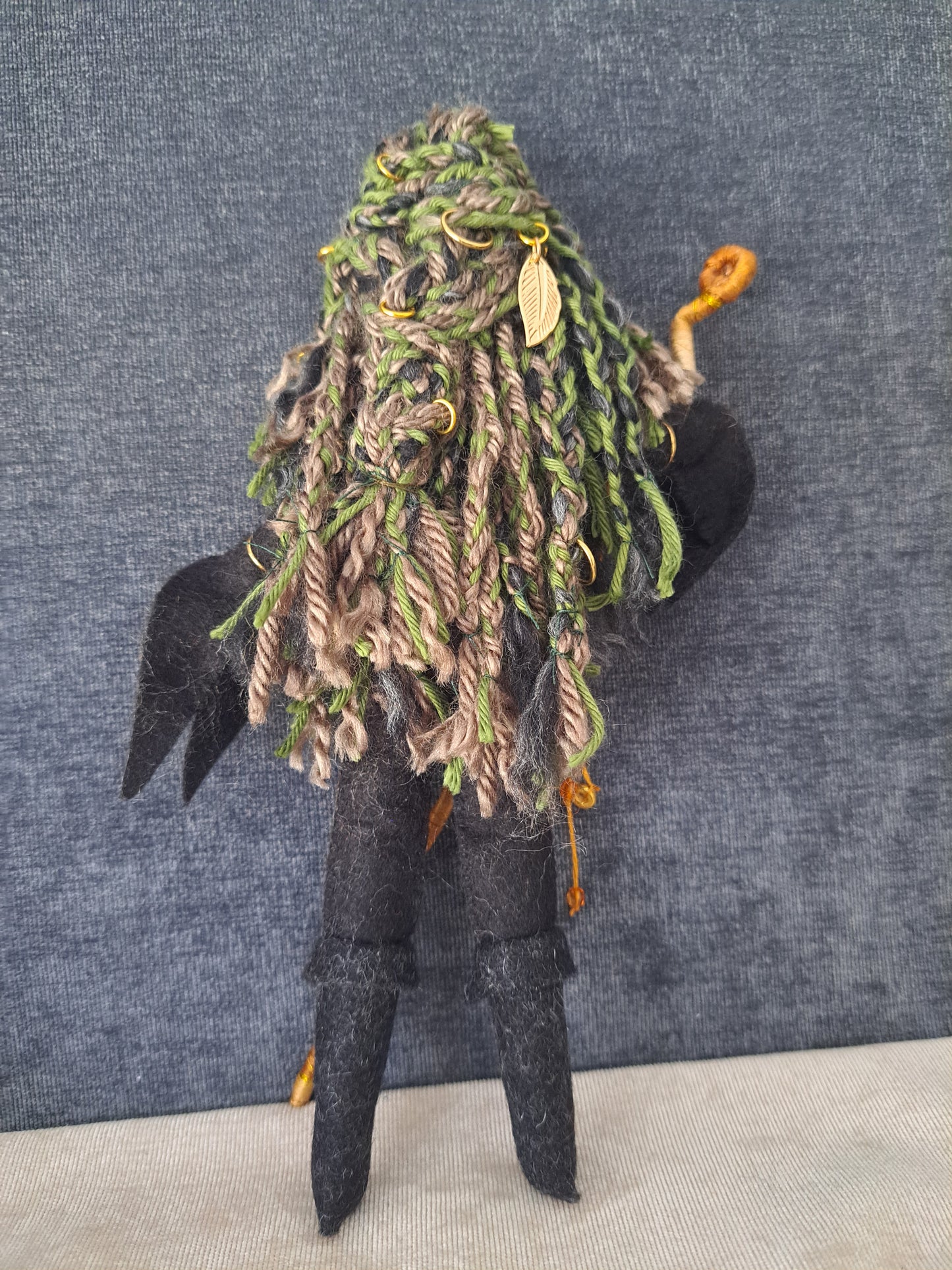 Witch, Sorceress doll, OOAK One of a kind mixed media art doll, fantasy art doll, Warrior woman, Fabric art doll, Fantasy figurine.