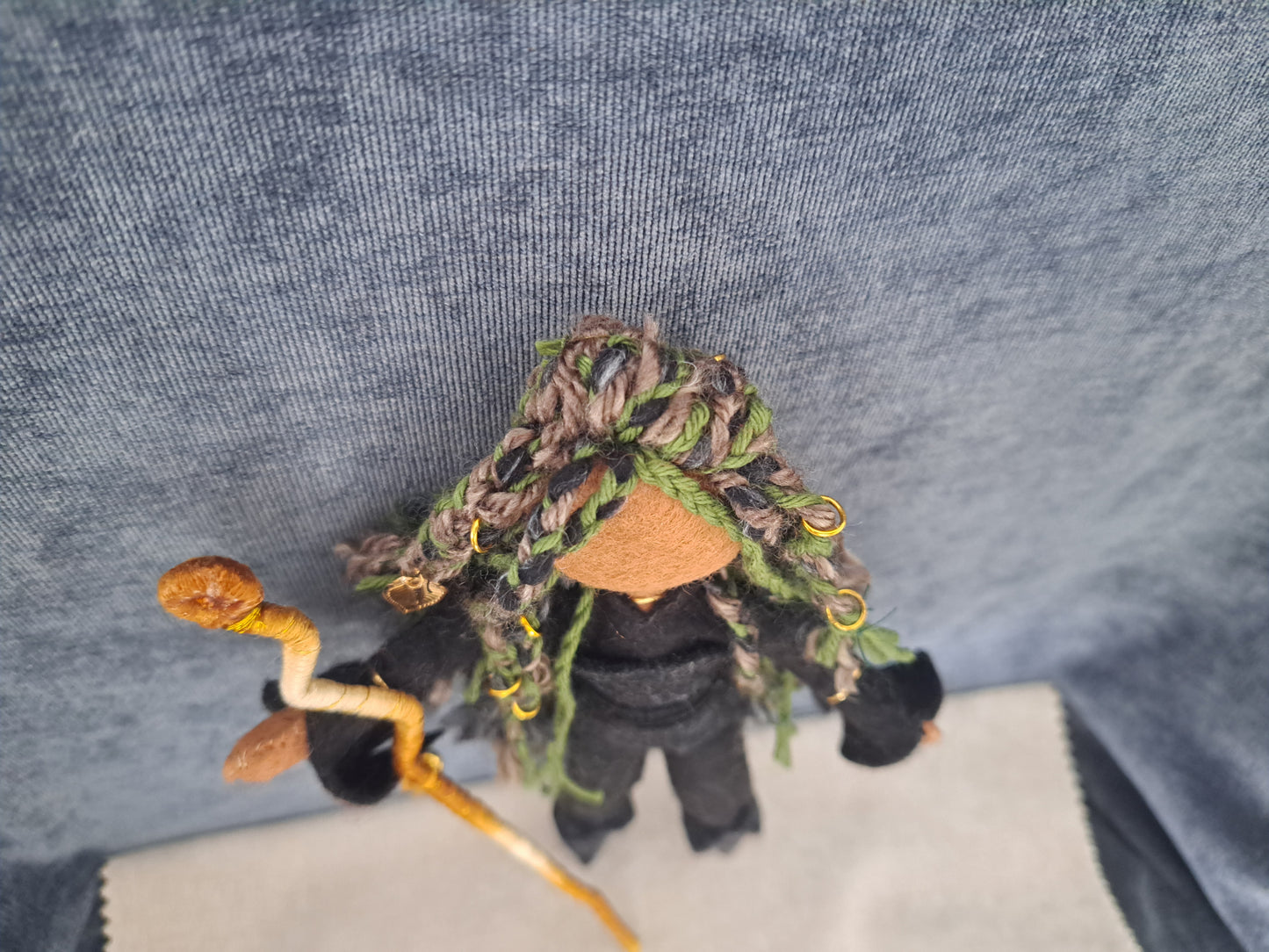 Witch, Sorceress doll, OOAK One of a kind mixed media art doll, fantasy art doll, Warrior woman, Fabric art doll, Fantasy figurine.