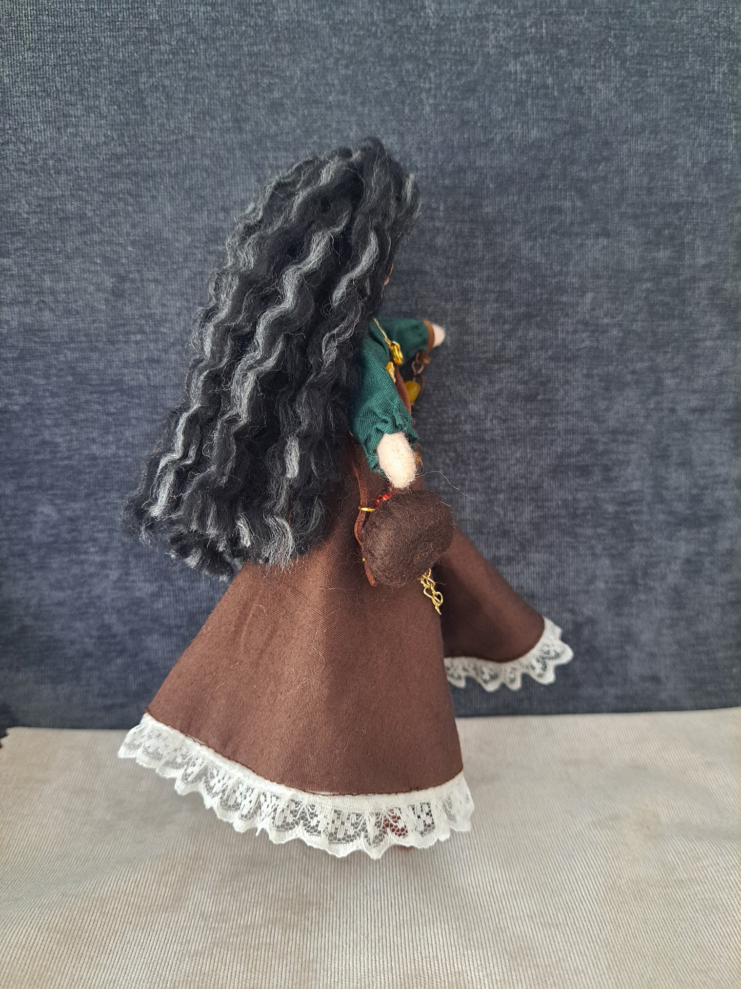 Fortune-teller/ Seer doll, OOAK One of a kind mixed media art doll, fantasy art doll, Warrior woman, Fabric art doll, Fantasy figurine.