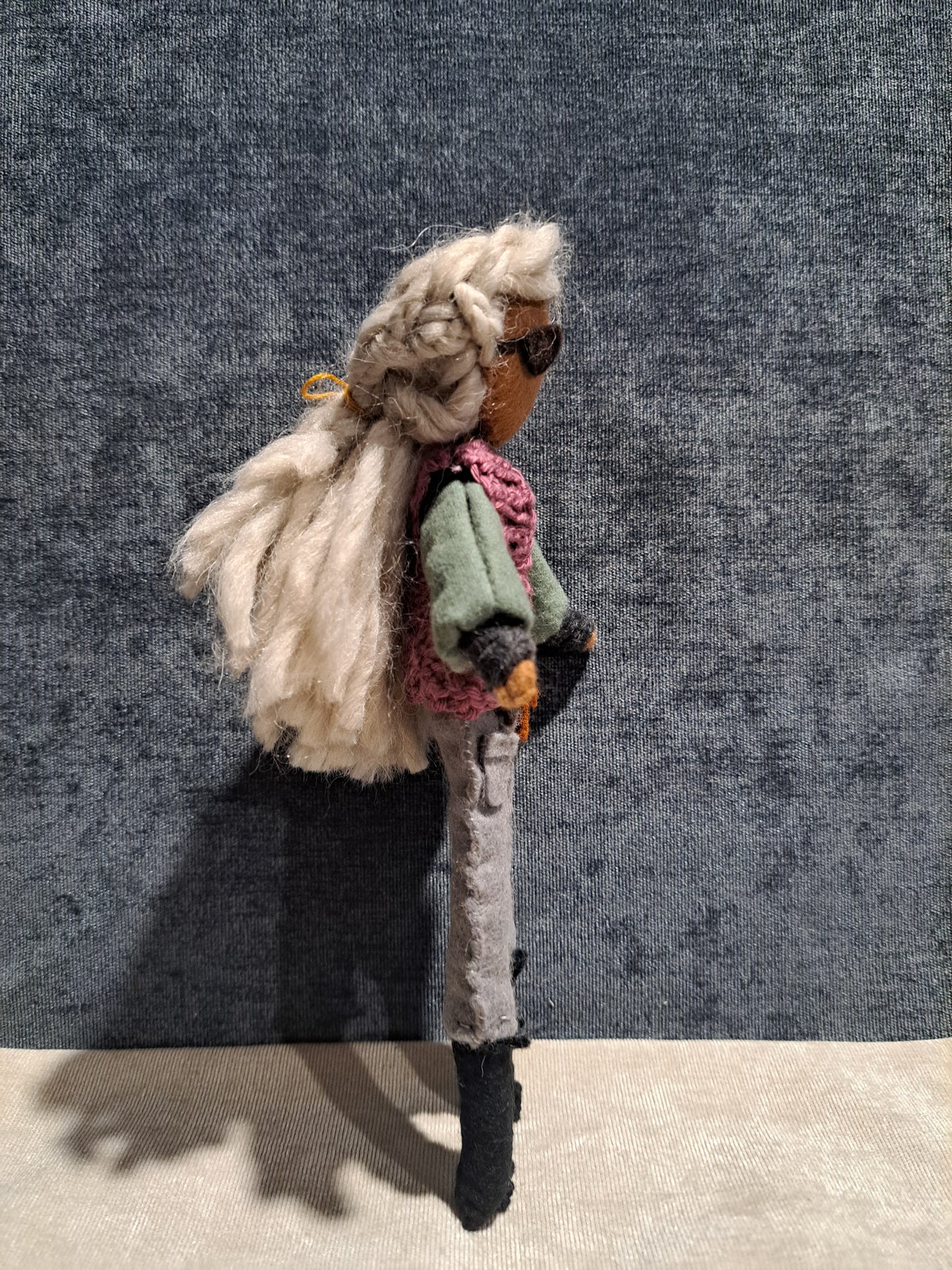 OOAK One of a Kind mixed media art doll. Medieval art doll. Pirate character figurine. Warrior woman. Fabric art doll. Fantasy figurine.